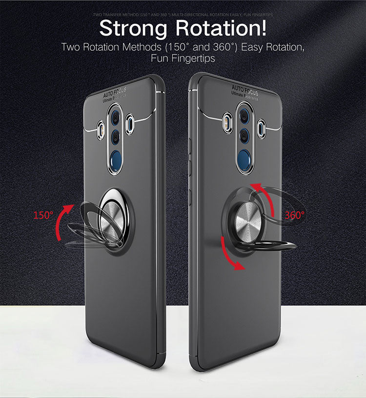 Case Huawei Mate 10 Pro / Pre-order * เคสแหวนนิ้วขา TPU กันกระแทกปกหลัง ขาตั้งหมุนได้ 360 องศา *