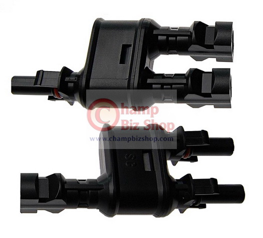 หัวต่อ คอนเน็คเตอร์ MC4 Branch เข้า 2 ออก 1 สำหรับโซล่าเซลล์ (MC4 Branch 2-1 Connector)