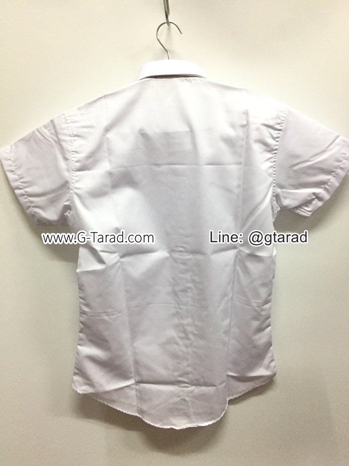 Fokus No. 3113 เสื้อ นศ.ญ. แบบอาชีวฯ ปวช.,ปวส. คิ้วคู่