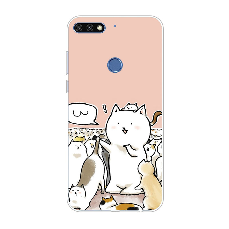 Case Huawei Y7 Pro 2018 / Pre-order * ซิลิกอนน่ารัก การ์ตูนจิตรกรรมTPU Soft *