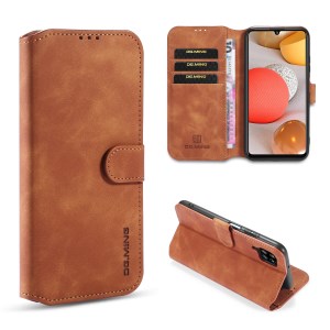 Case Samsung Galaxy A42 5G / Pre-Order * DG.MING กระเป๋าสตางค์หนังสไตล์ย้อนยุค *