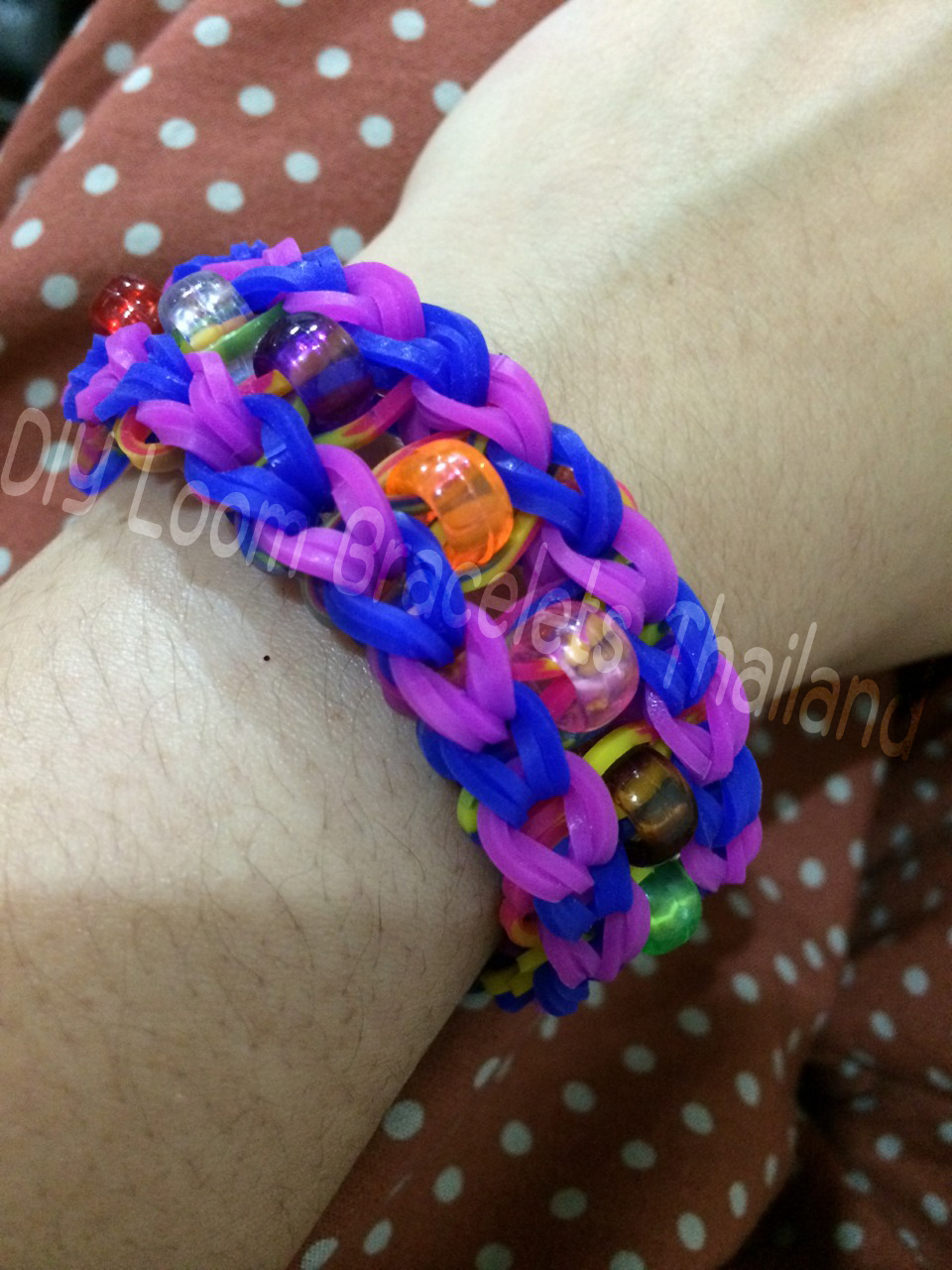 100% Silicone Loom Bands Glow in the dark / ม่วงอมชมพู 600 เส้น (GV)
