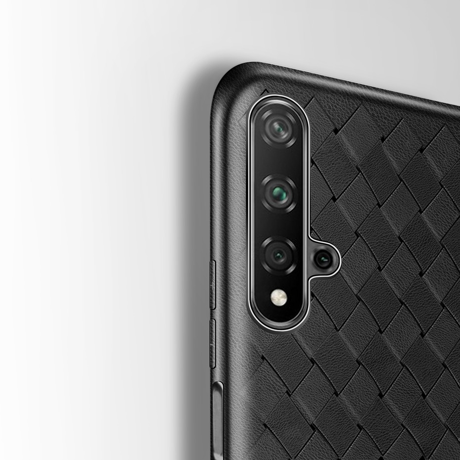 Case Huawei Nova 5T / Pre-order * Soft ซิลิโคน ทอเนื้อสัมผัสกับตาข่ายเพื่อกระจายความร้อน *