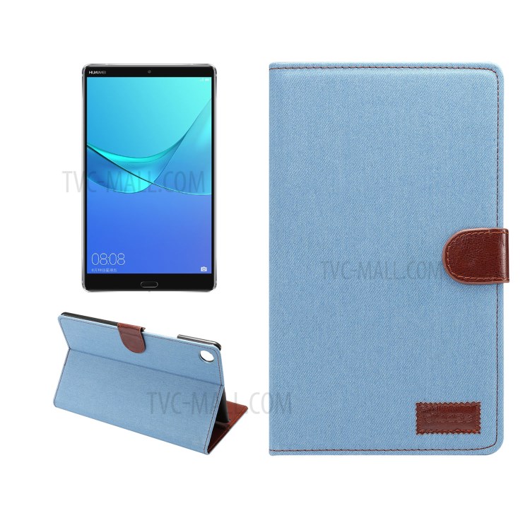 Case Huawei MediaPad M5 / Pre-Order * เคสผิวผ้ายีนส์ หนัง PU ฟังก์ชั่นอัจฉริยะปลุกและนอนหลับ *
