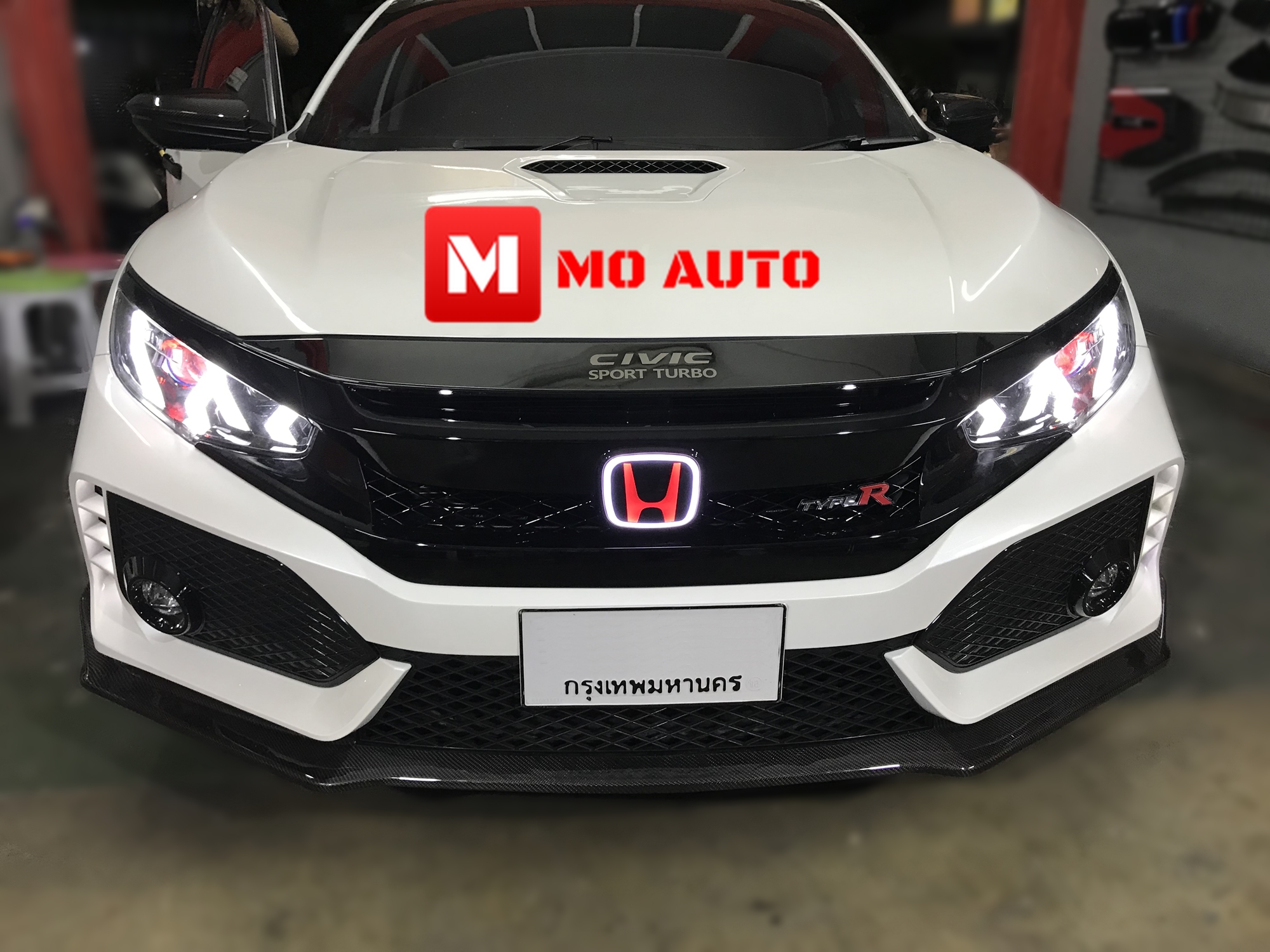 โคมไฟหน้า LED CIVIC FK ทรง Lamborghini Style