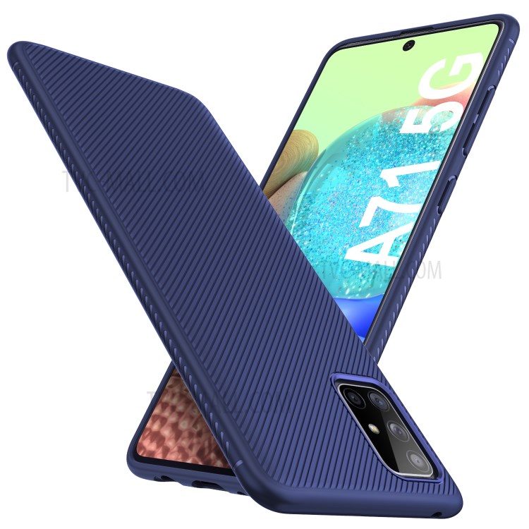 Case Samsung Galaxy A71 5G / Pre-order * Jazz Series Twill Texture TPU สิ่งทอลายทแยงกันลื่นป้องกันลายนิ้วมือและป้องกันรอยขีดข่วน *