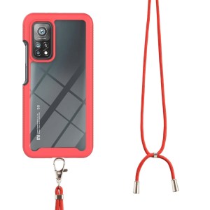 Case Xiaomi Mi 10T Pro 5G / Pre-order * Hybrid Case PC + กรอบ TPU ครอบคลุมเต็มรูปแบบฝาครอบโทรศัพท์พร้อมเชือกเส้นเล็ก *