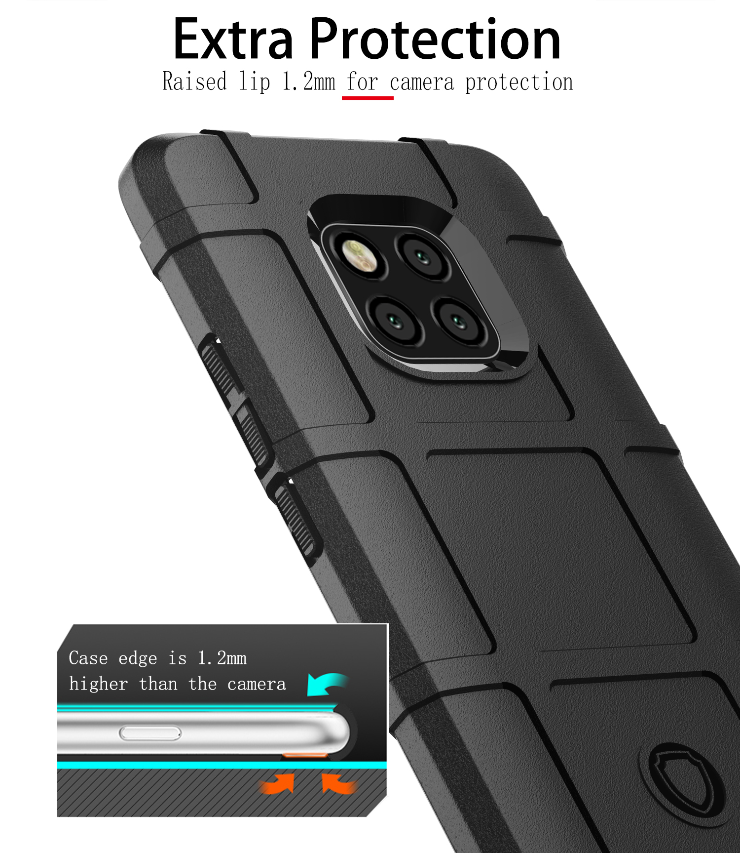 Case Huawei Mate 20 Pro / Pre-order * เคสพื้นผิวตารางสี่เหลี่ยมเนื้อ TPU *