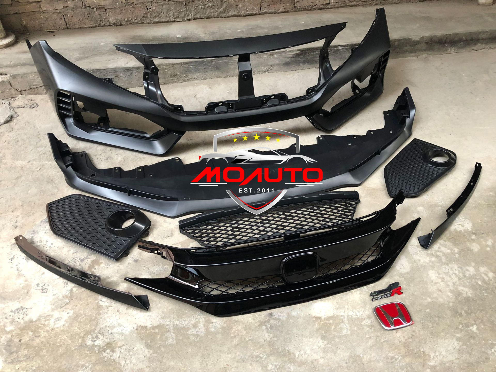 ชุดแต่ง TYPE-R กันชนหน้างานดิบ CIVIC FC / FK 2016 - 2021