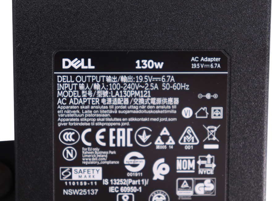 สายชาร์จโน๊ตบุ๊ค Dell G3 15 3500 แท้ รับประกันศูนย์ Dell ราคาพิเศษ 130W ตรงรุ่น Adapter Dell G3 15 3500 Adapter,Dell 130W