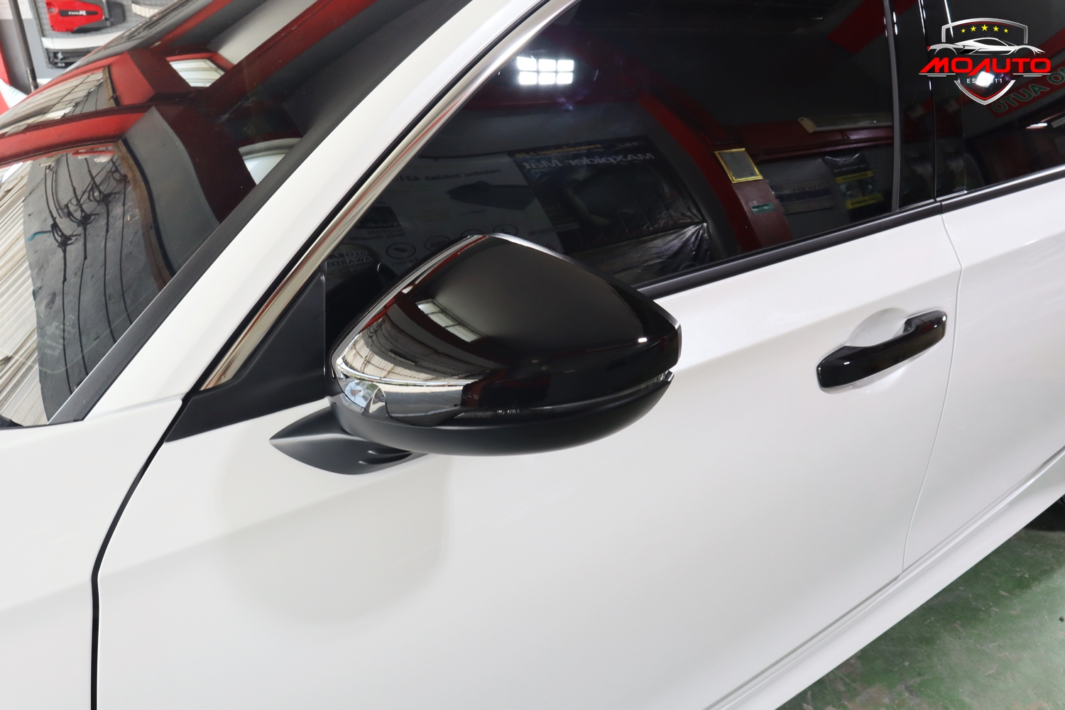 ฝากระจกมองข้างดำเงา RS แท้ศูนย์ CIVIC FE