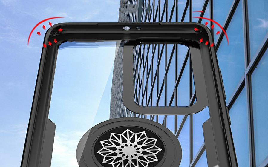 Case Huawei P40 Pro / Pre-order * เคสแหวนนิ้วขาเคส TPU + PC + เคสไฮบริดโลหะ [แผ่นโลหะแม่เหล็กในตัว] *