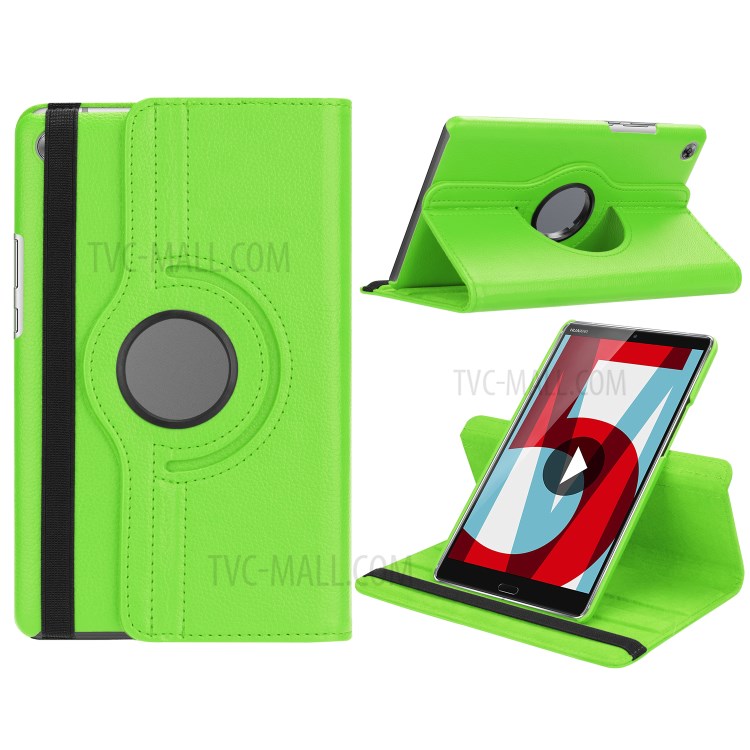 Case Huawei MediaPad M5 / Pre-Order * เคสหมุน 360 องศา ลิ้นจี่เนื้อคลาสสิกสะดวกสบายในการสัมผัส *