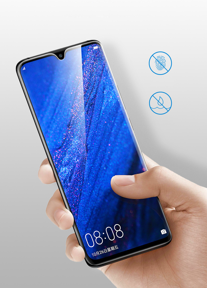 กระจกนิรภัย Huawei Mate 20 / Pre-order * ROCK ขอบโค้ง 3D เรียบและปลอดภัยในการใช้งาน *