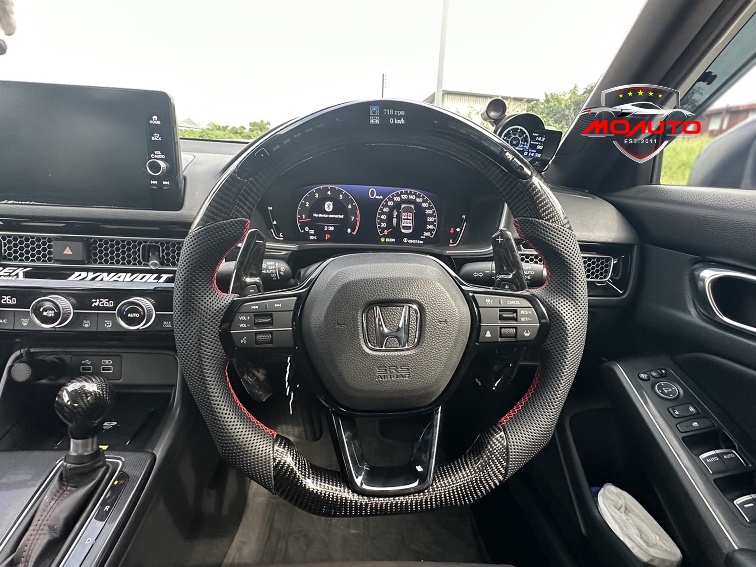 พวงมาลัย LED คาร์บอนแท้ CIVIC FE