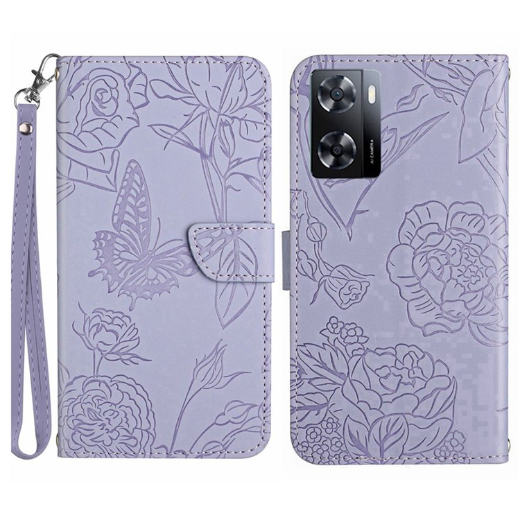 Case OPPO A77 5G # Pre - Order * เคสพิมพ์ลายผีเสื้อและดอกไม้แสดงถึงความสง่างามและมีสไตล์ *