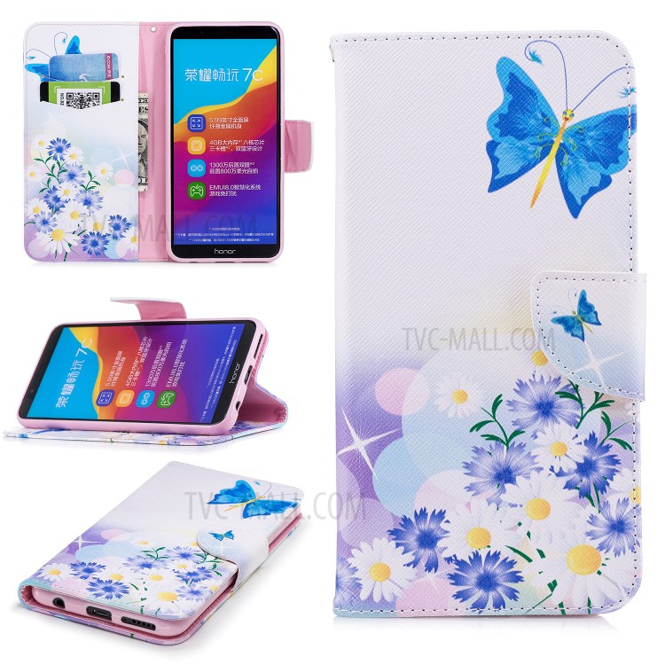 Case Huawei Y7 Pro 2018 / Pre-order * เคสกระเป๋าสตางค์พิมพ์ลาย *