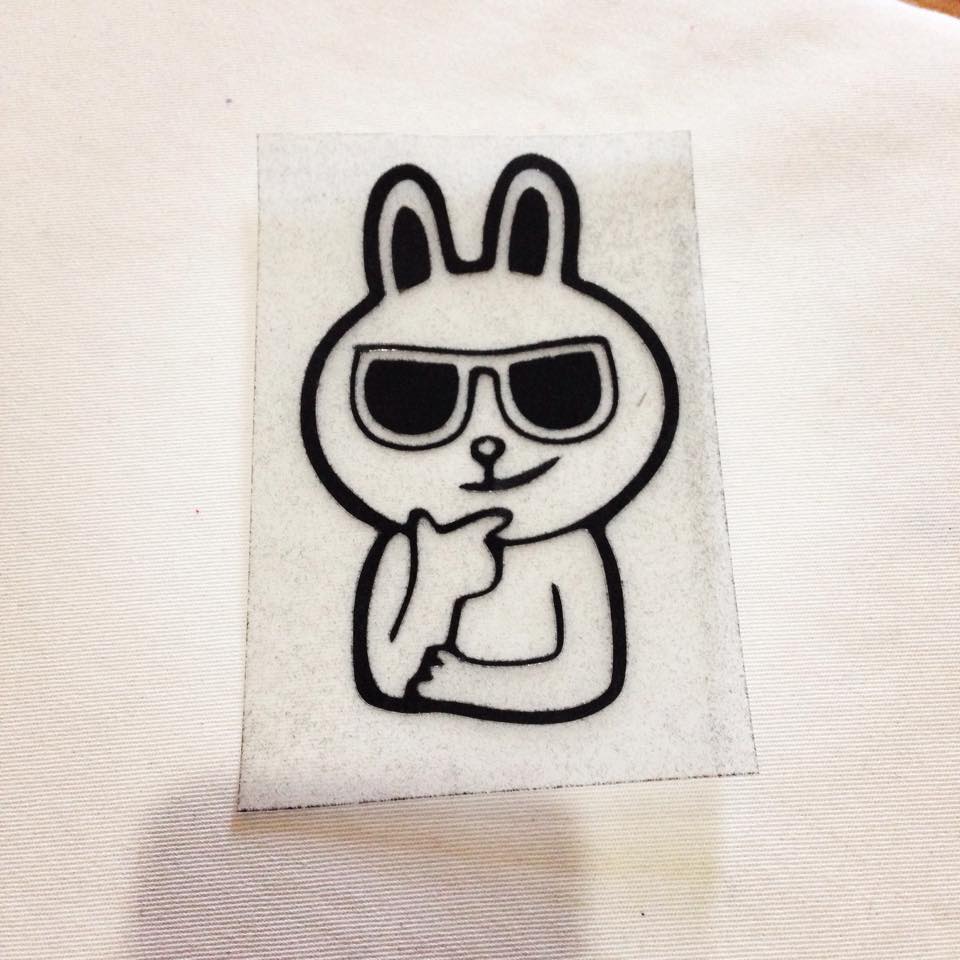 ตัวรีดติดเสื้อ การ์ตูนLine 10 ซม