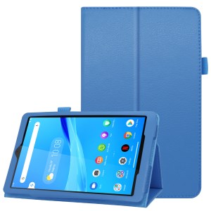 Case Lenovo Tab M8 /Tab M8 (2nd Gen) / Pre-Order * เคสหนังเนื้อลิ้นจี่โครงสร้างทนทาน การออกแบบสองพับสำหรับขาตั้งดูที่มั่นคง *