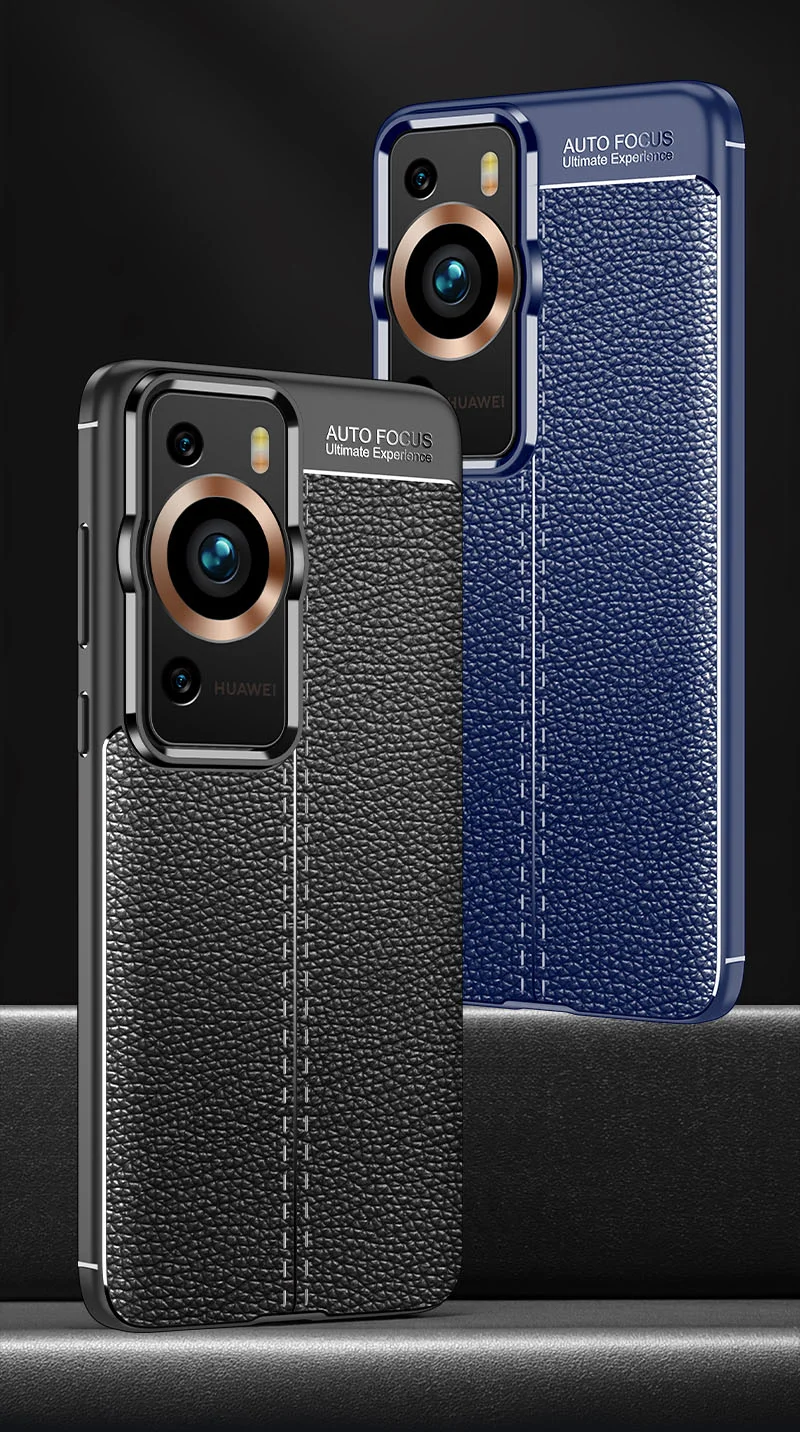 Case Huawei P60 Pro # Pre-Order * วัสดุ TPU อ่อนสามารถบิดได้อย่างอิสระโดยไม่แตกร้าว พื้นผิวลิ้นจี่ฝีมือดีและความรู้สึกมือที่ดี *