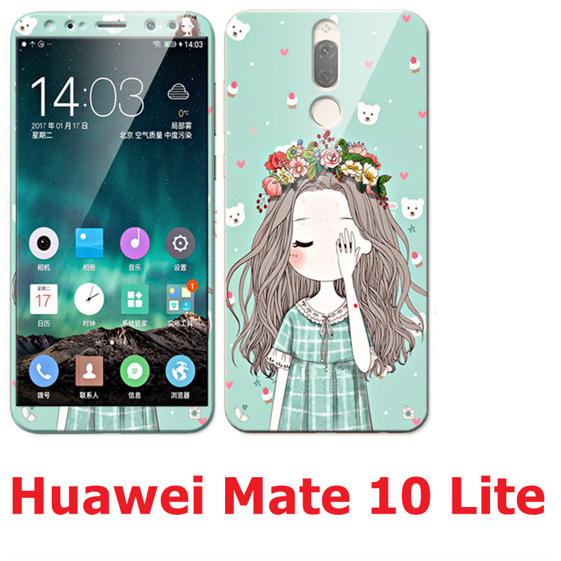 Case Huawei nova 2i / Pre-order * เคส TPU ลายการ์ตูนน่ารักๆ + กระจกนิรภัย *