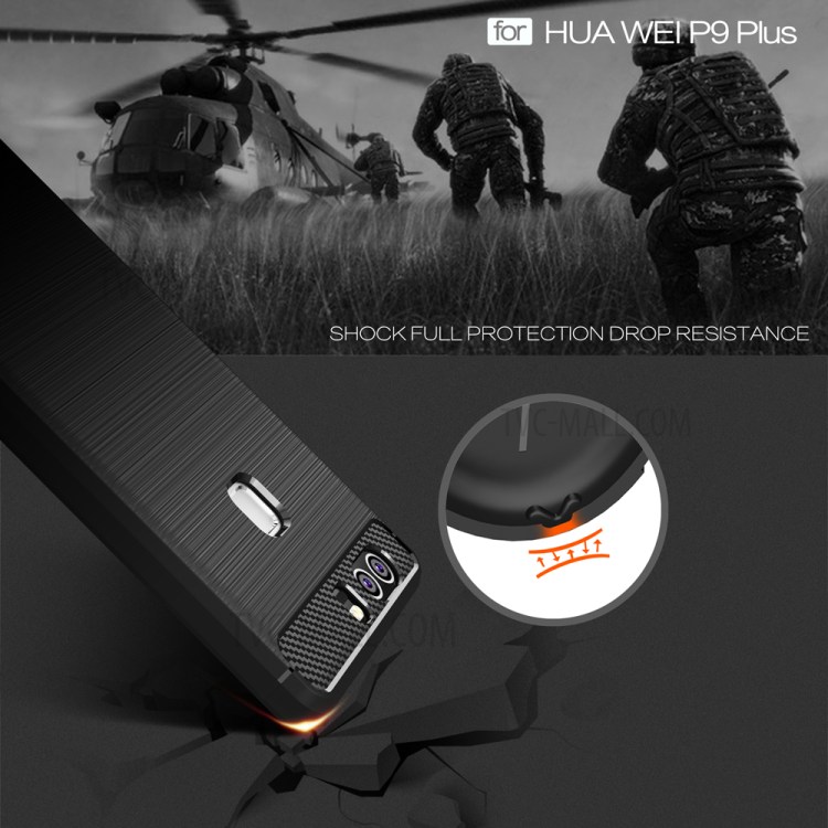 Case Huawei P9 Plus / Pre-order * คาร์บอนไฟเบอร์ Brushed TPU *