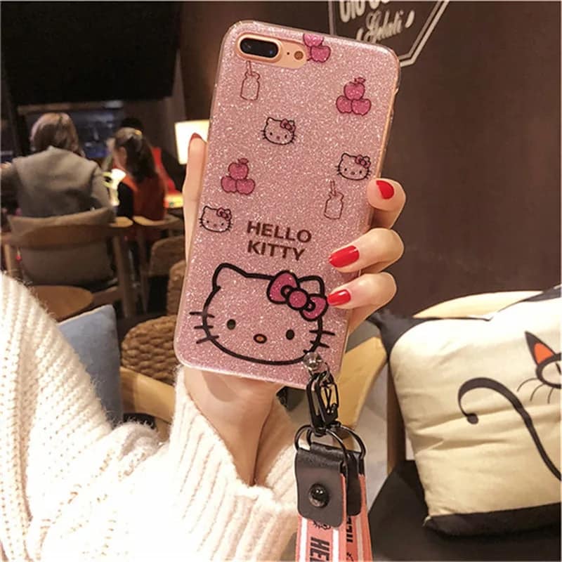 Case Huawei P30 / Pre-Order * เคสการ์ตูน Hello Kitty + สายคล้องมือ,สายคล้องคอ *