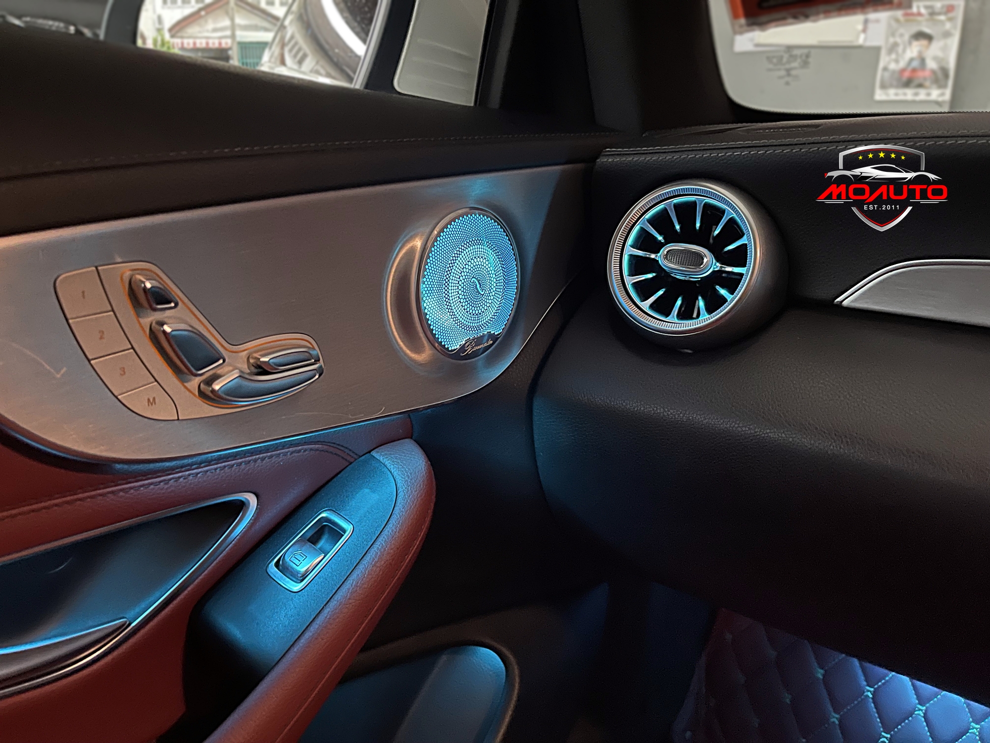 ฝาครอบลำโพงแผงข้างประตู AMBIENT LIGHT - C200 C250 W205