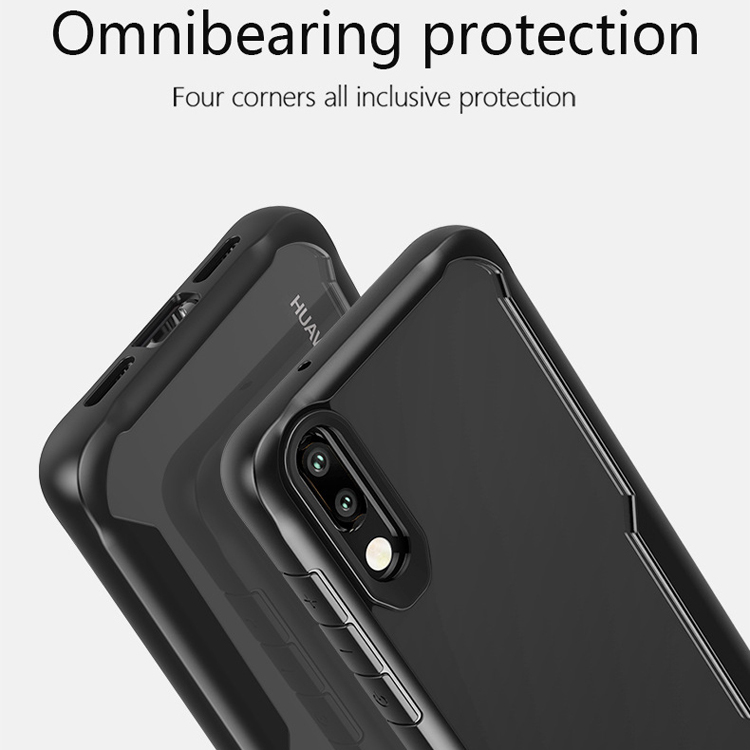 Case Huawei P20 Pro / Pre-order * เบาะรองมุม 4 มุม พลาสติก + ยืดหยุ่น TPU ขอบ *