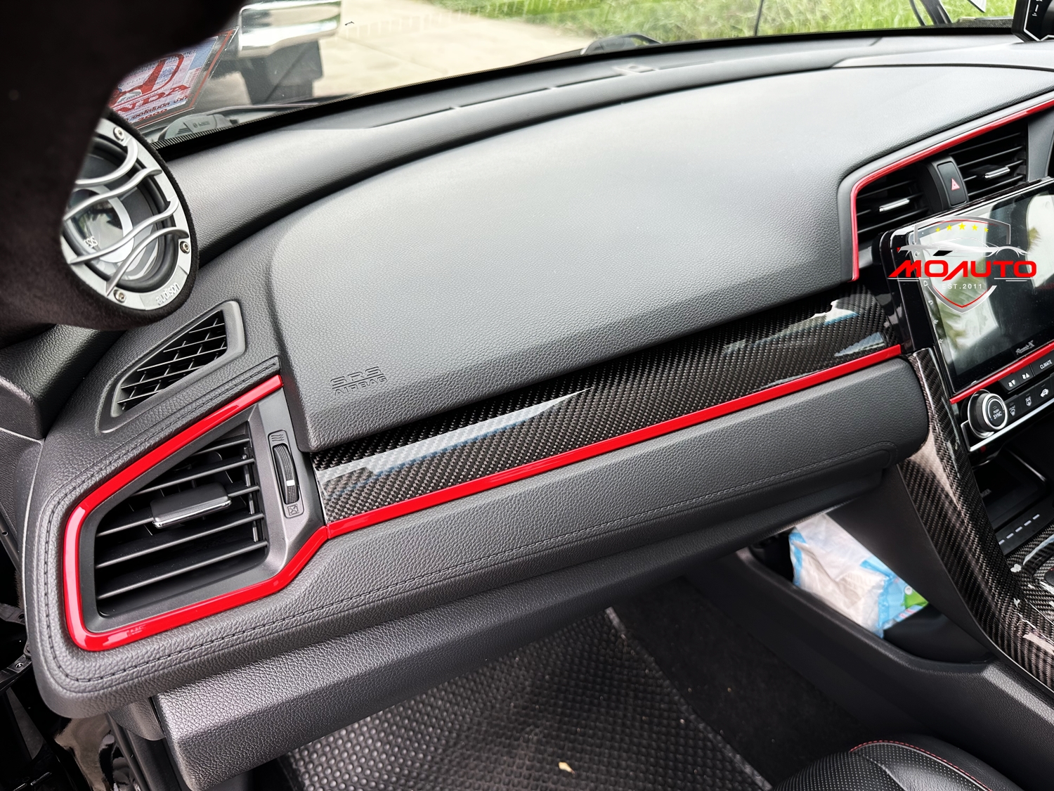 คอนโซลหน้าคาร์บอนแท้ CIVIC FC / FK 2016-2021