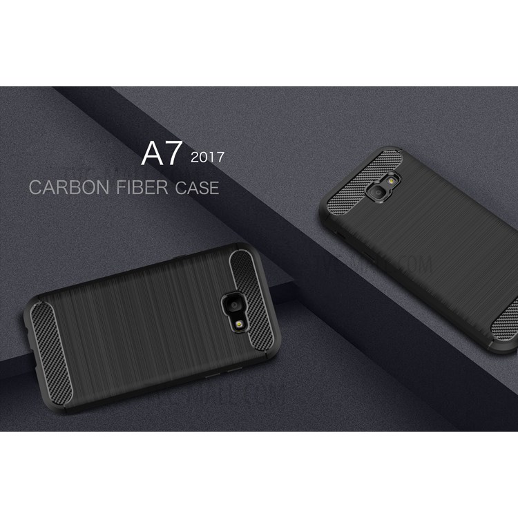 Case Samsung Galaxy A7 2017 / Pre-order * เคสกันกระแทก TPU แบบคาร์บอนไฟเบอร์ *