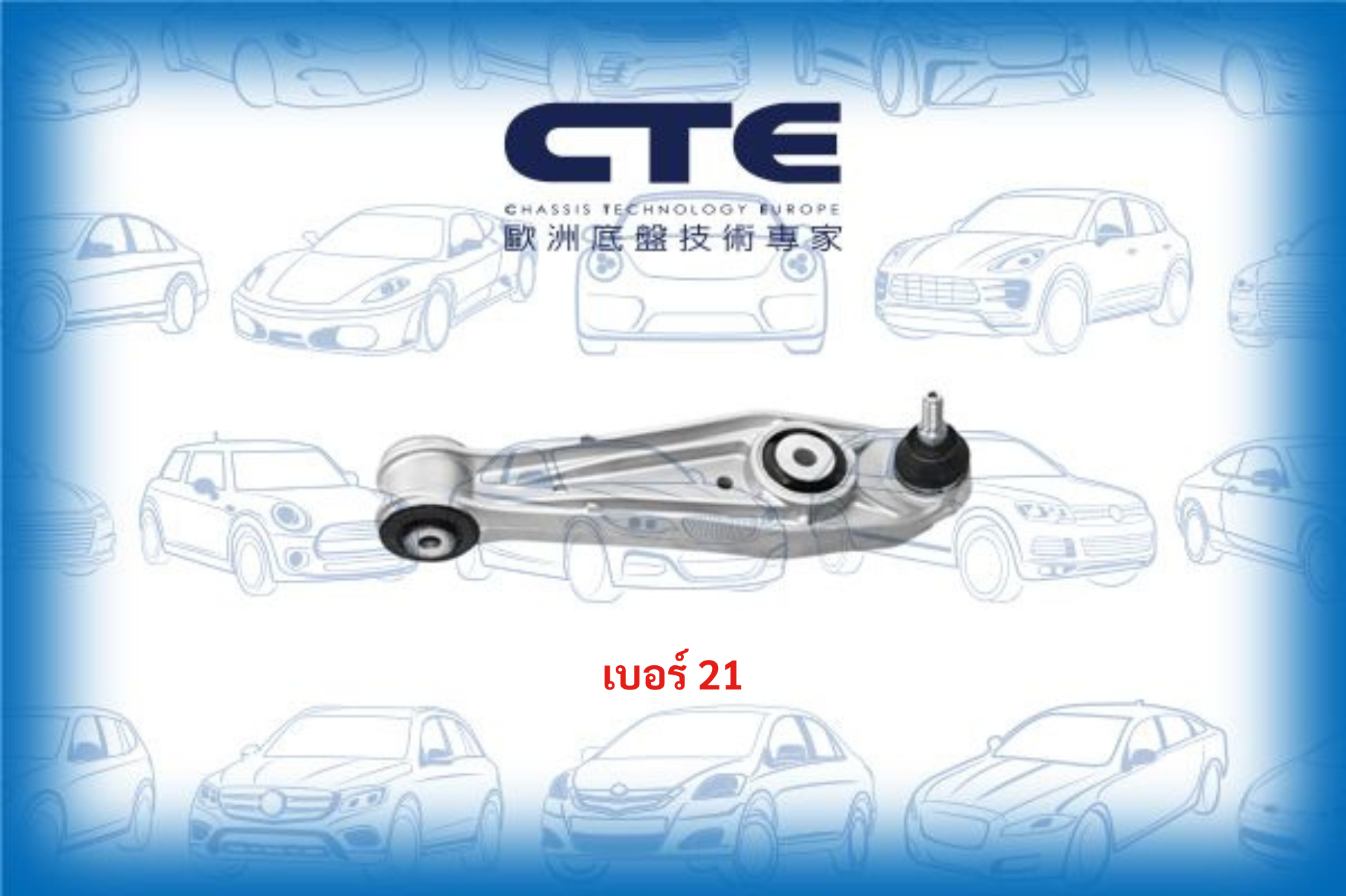 PORSCHE 911 ปีกนกล่าง ล้อหลัง / ยี่ห้อ CTE / 99733105302 99634194100 99634106300 99634105317 99634105305