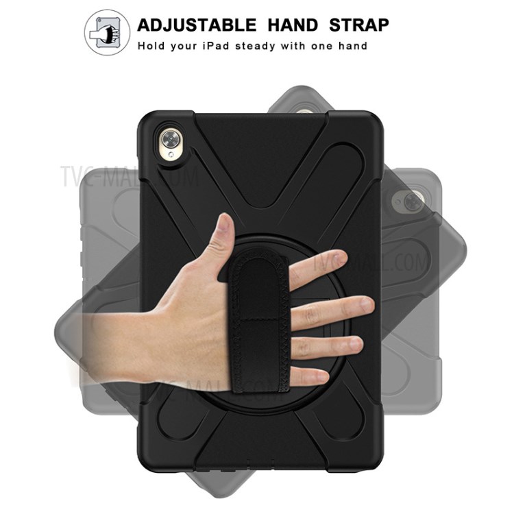 Case Huawei Mediapad M6 10.8 / Pre-order * เคสขาตั้งหมุนได้ 360 องศา PC + เคสซิลิโคนไฮบริดพร้อมที่ใส่สายคล้องมือและช่องเสียบปากกา *