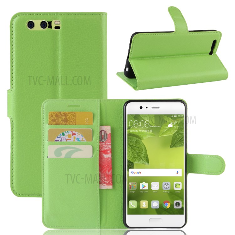 Case Huawei P10 Plus / Pre-order * เคสกระเป๋าสตางค์หนังลิ้นจี่ *