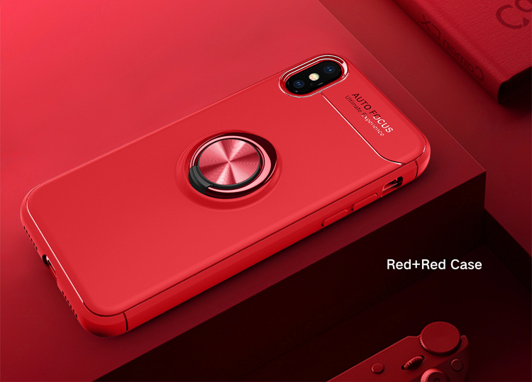 Case iPhone X , iPhone XS / Pre-Order * แหวนนิ้ว +ขา TPU + PC ไฮบริด หมุนได้ 360 องศา *