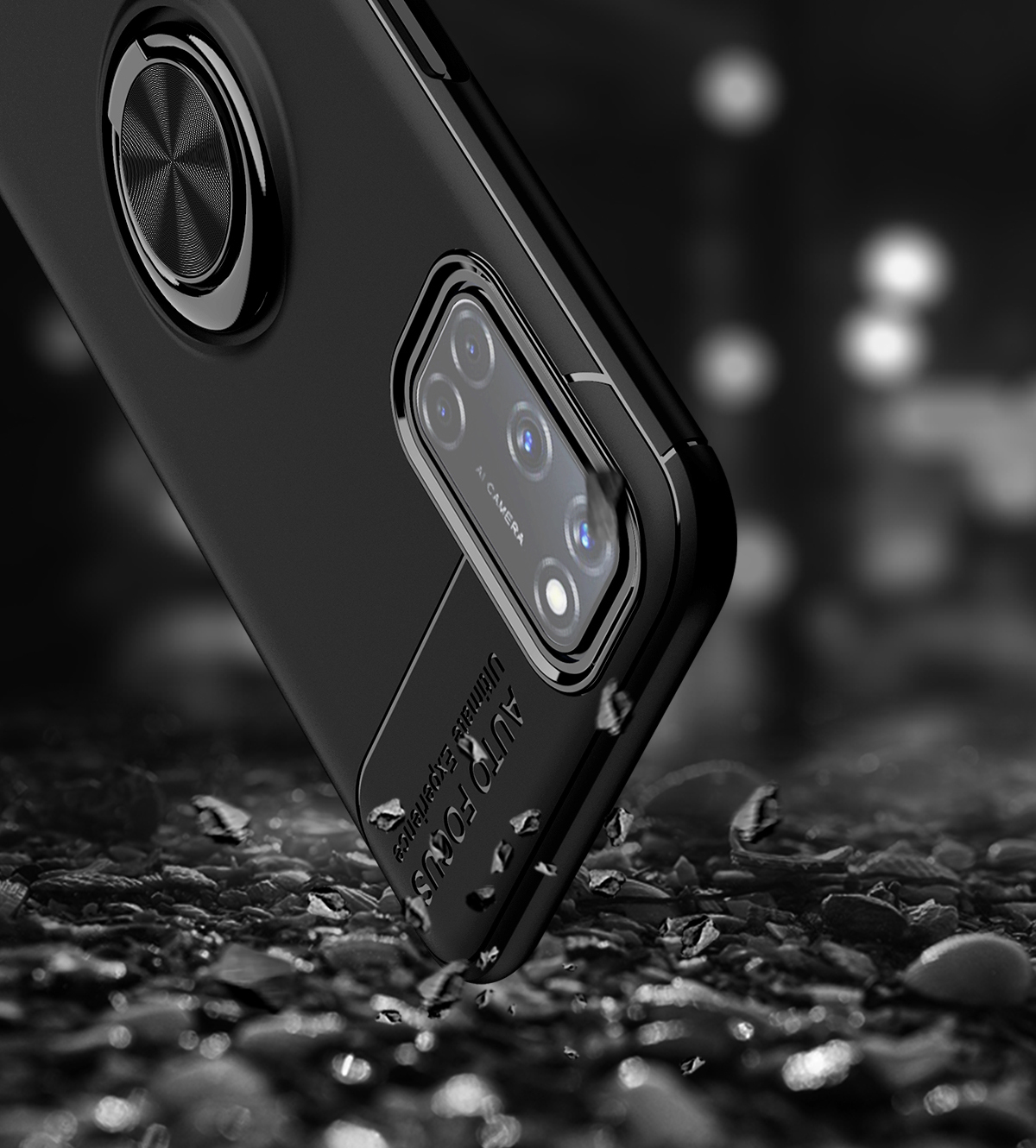 Case OPPO A92 / Pre-order * เคสแหวนนิ้วขาตั้ง TPU ที่ใส่แหวนในตัวช่วยให้ใช้งานมือเดียวได้ง่าย ยังสามารถทำหน้าที่เป็นขาตั้งหมุนได้ 360 องศา *