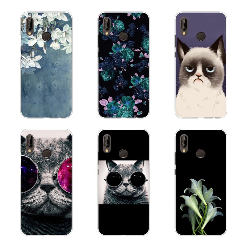 Case Huawei Y9 2019 / Pre-orde * เคสซิลิโคนดอกไม้ การ์ตูน ยอดนิยมจิตรกรรมซอฟท์ TPU ปกหลัง *