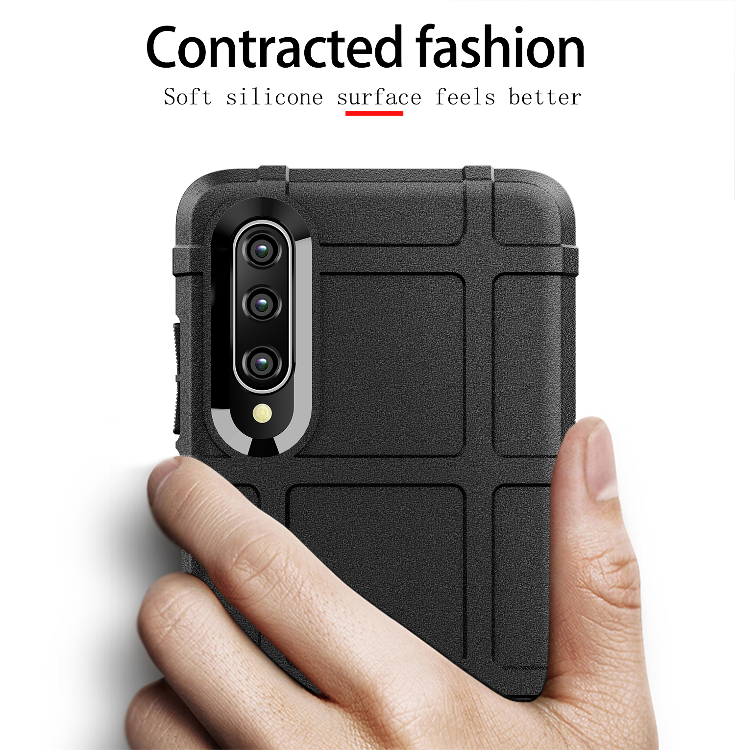 Case Huawei P30 / Pre-Order * Anti-shock ป้องกันการกระแทกตารางสี่เหลี่ยมเนื้อ TPU *