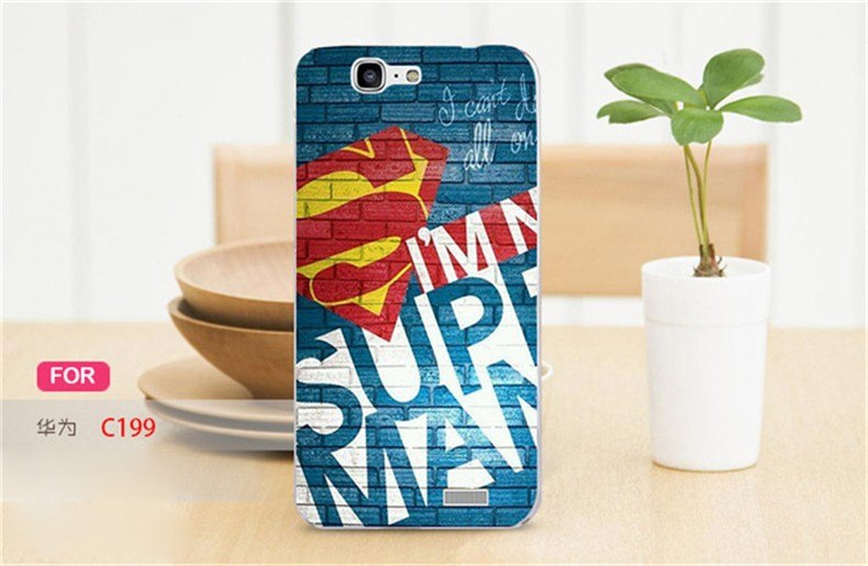 Case Huawei G7 / Pre-order * เคสพลาสติกแข็งพิมพ์ลายการ์ตูน Captain America Batman สีสันสดใส *