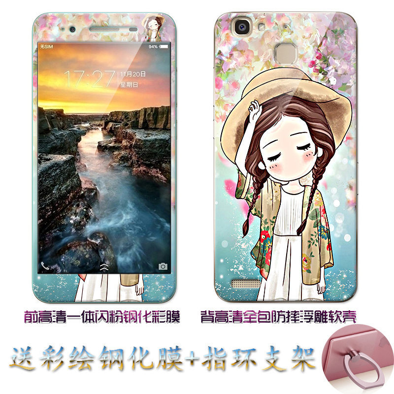 Case Huawei GR3 / Pre-orde * เคส TPU ลายการ์ตูนน่ารักๆ + กระจกนิรภัย *