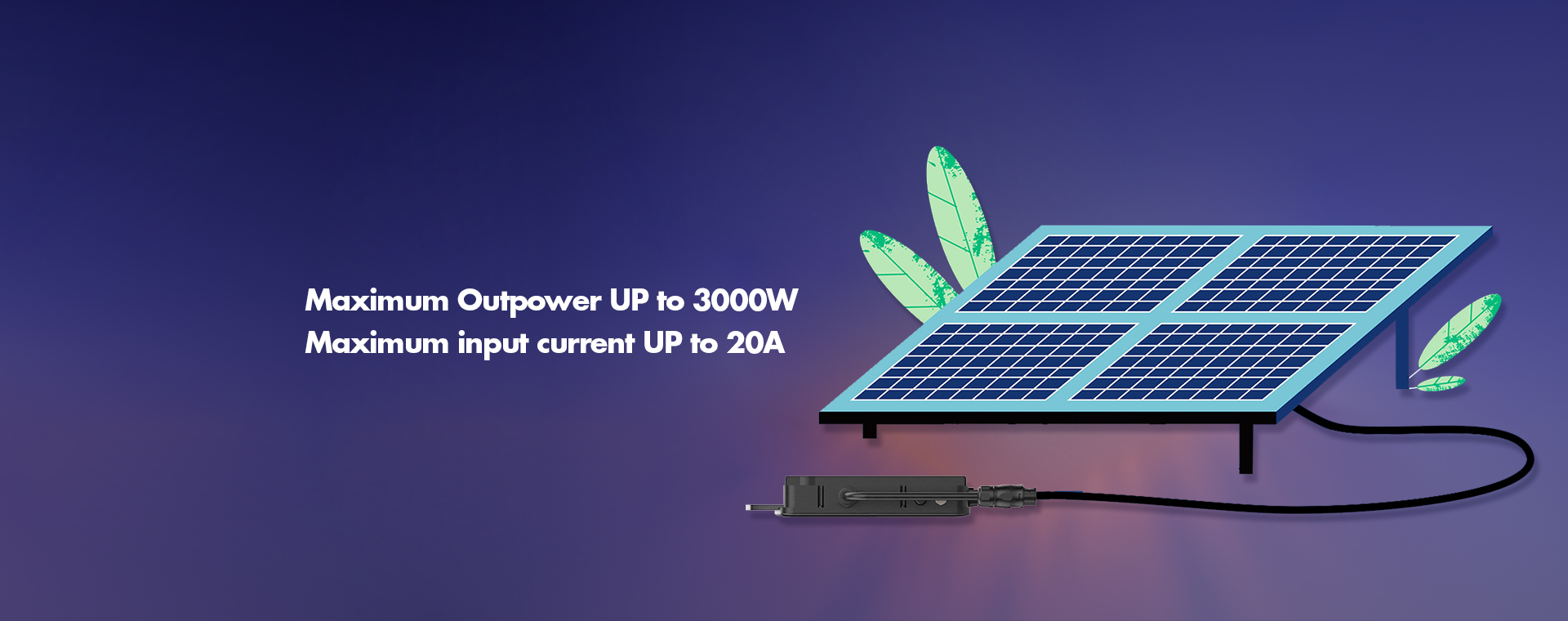 Projoy ไมโครอินเวอร์เตอร์ (Micro Grid Tie Inverter) ขนาด 3000W รุ่น PSOL-MS3000H