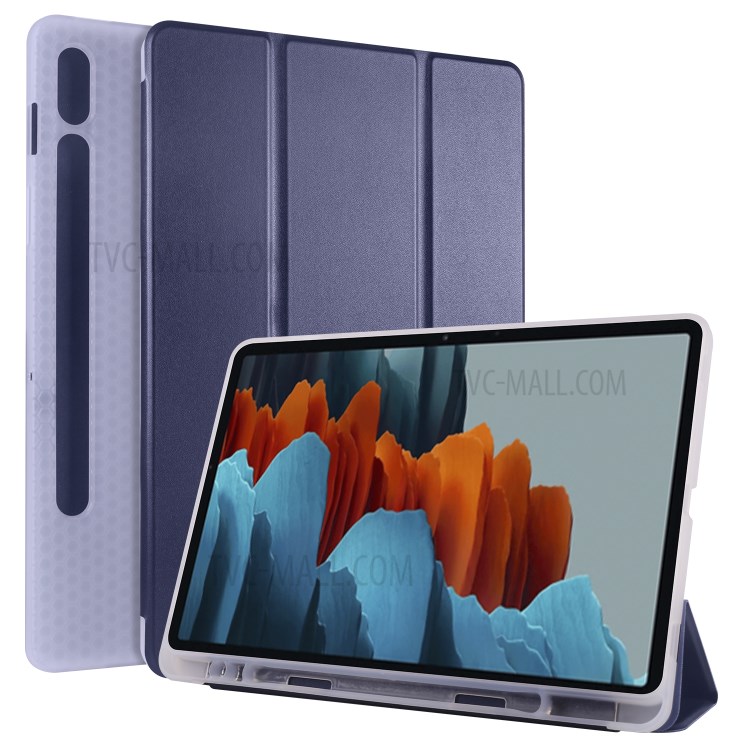 Case Samsung Galaxy Tab S7 # Pre-Order * เคสหนังอัจฉริยะ 3- พับ Stand พร้อมช่องใส่ปากกา *
