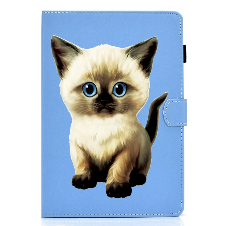 Case Samsung Galaxy Tab S6 Lite / Pre-Order * เคสซองหนังแบนขวาด้วยปากกาปกและช่องใส่การ์ดและหัวเข็มขัดป้องกันการลื่นไถล Strip และ Bracket *