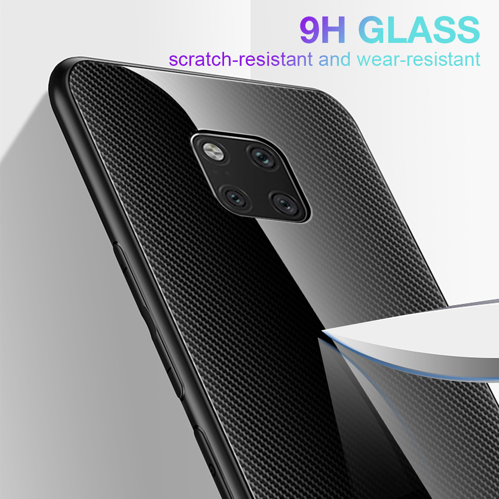 Case Huawei Mate 20 Pro / Pre-Order * เคสพื้นผิวกระจกปกหลัง + ขอบ TPU นุ่มป้องกันการตกและทนต่อแรงกระแทก *