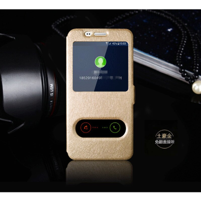 Case Lenovo K8 Note / Pre-order * เคสผ้าไหม 2 ช่องหน้าต่าง *