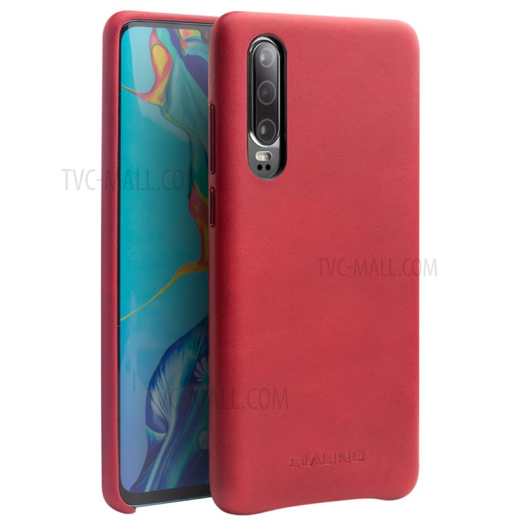 Case Huawei P30 / Pre-Order * QIALINO เคสแข็ง PC เคลือบหนังแท้ *