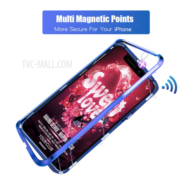 Case iPhone X, iPhone XS / Pre-Order * กรอบโลหะ + 9H 2.5D กระจกนิรภัยปกหลัง *