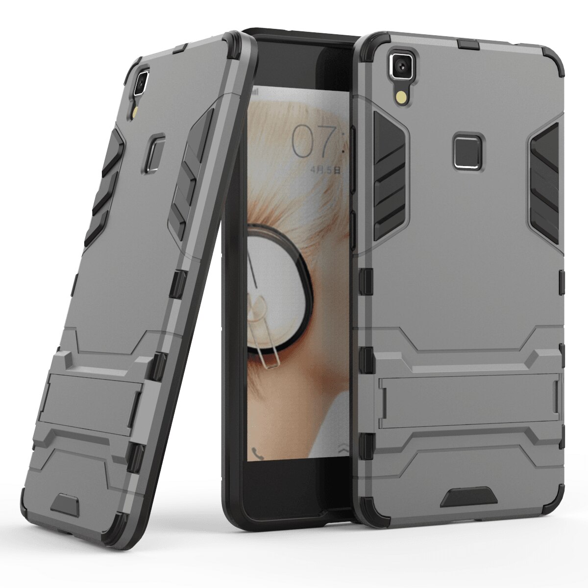 Case Vivo V3 Max / Pre-Order * เคสกันกระแทก PC + TPU Hybrid Kickstand *