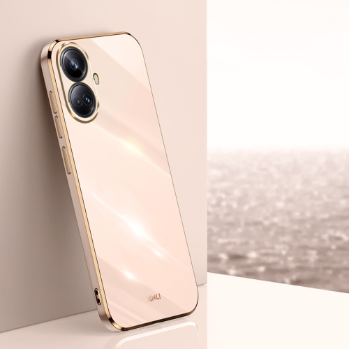 Case Realme 10 Pro + 5G # Pre-order * XINLI 6D ชุบขอบทองเคสโทรศัพท์ TPU *