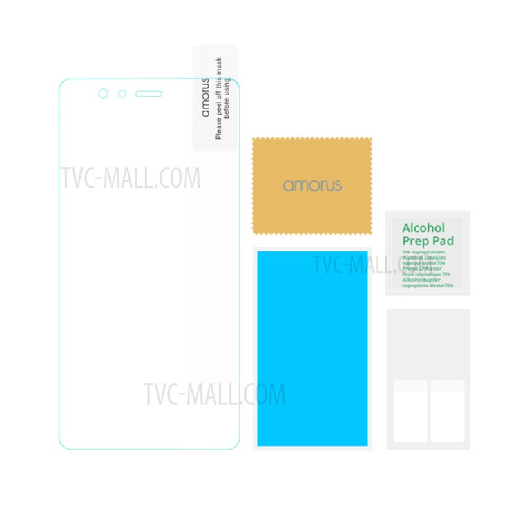 กระจกนิรภัย Huawei P9 / Pre-order * AMORUS โปร่งใส HD และสัมผัสความไวสูง *